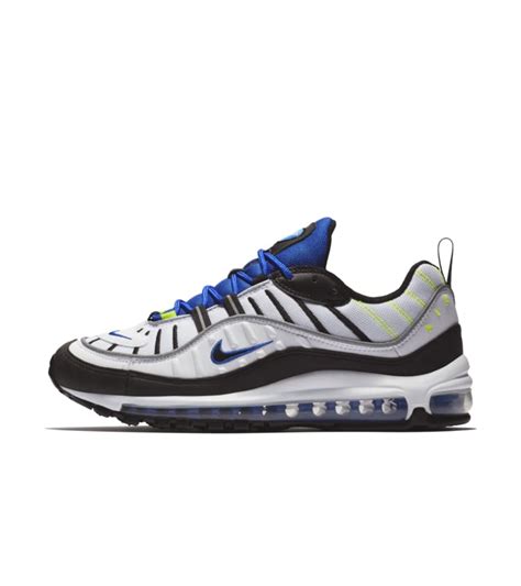 Nike Air Max 98 'White & Black & Racer Blue' Release 